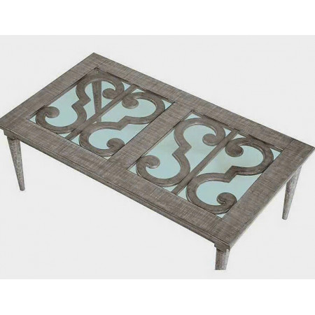 ACM-855 : Bàn Sofa Mặt Kính Cường Lực, Giả Cổ